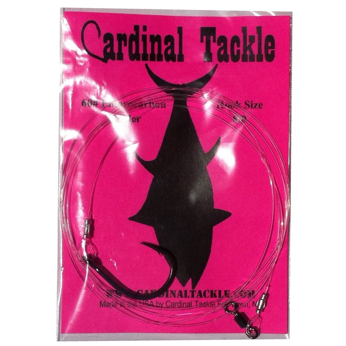 60# Fluorocarbon Tuna Rig - 8/0 Live Bait Hook – Cardinal Tackle