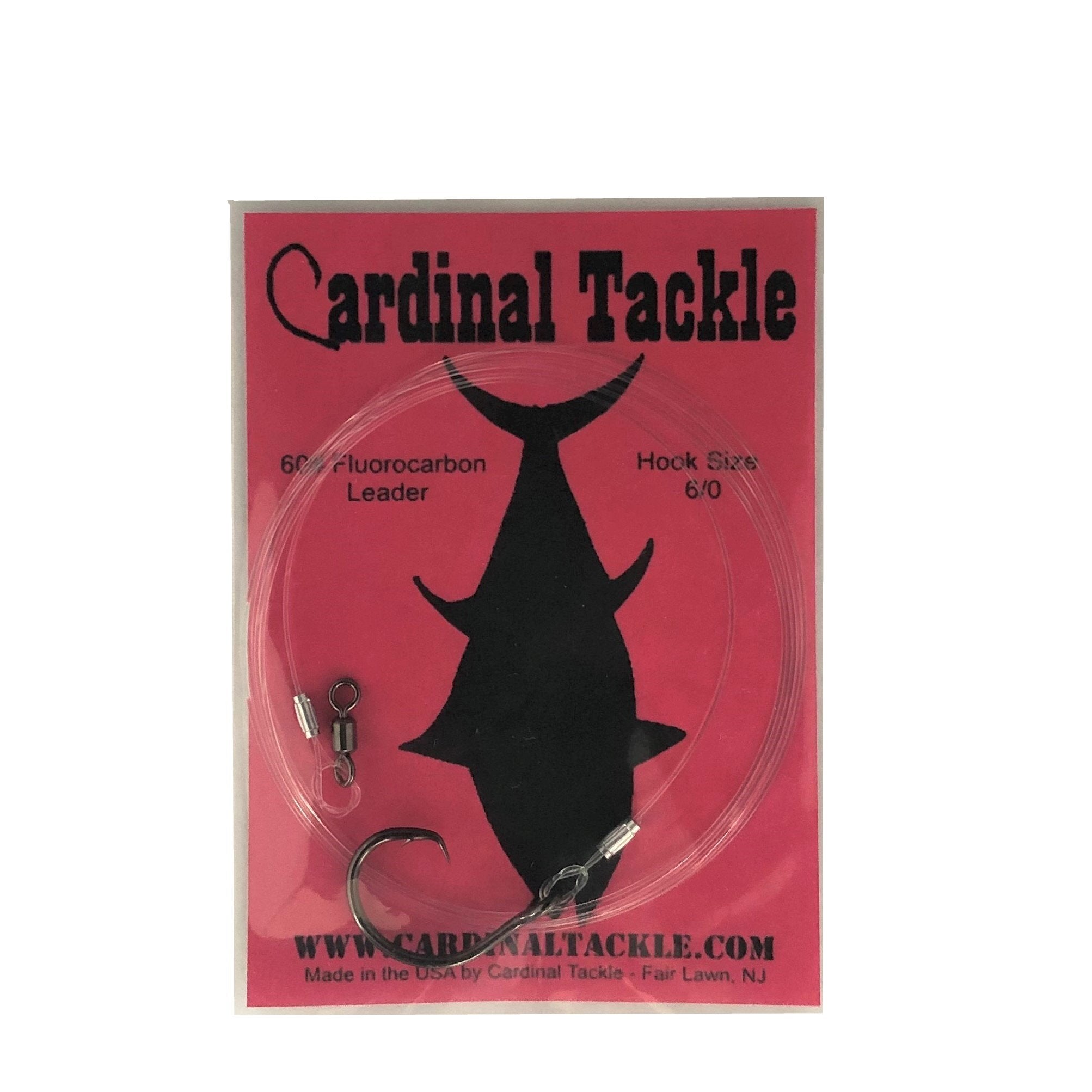 60# Fluorocarbon Tuna Rig - 6/0 Circle Hook – Cardinal Tackle