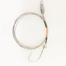 Load image into Gallery viewer, 480# Bright Cable Weighted Shark Rig- 11/0 SS Hook
