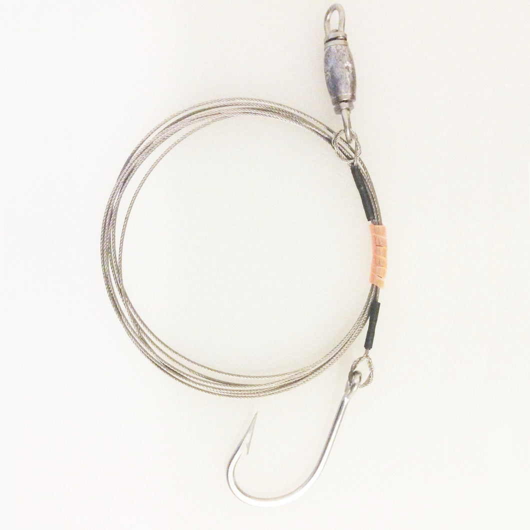 480# Bright Cable Weighted Shark Rig- 11/0 SS Hook