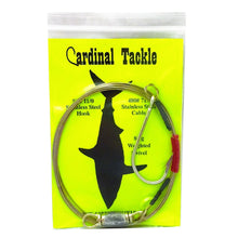 Load image into Gallery viewer, 480# Bright Cable Weighted Shark Rig- 11/0 SS Hook
