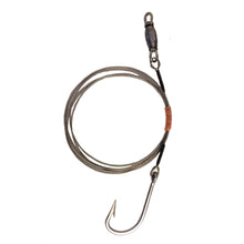 Load image into Gallery viewer, 480# Bright Cable Weighted Shark Rig- 12/0 SS Hook
