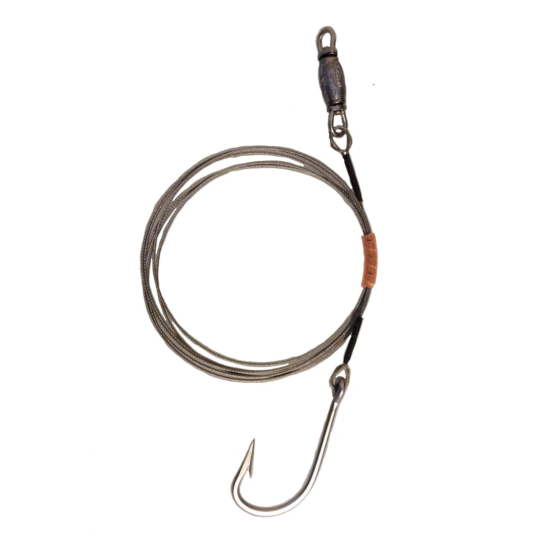 480# Bright Cable Weighted Shark Rig- 12/0 SS Hook
