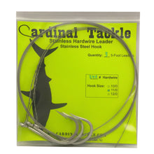 Load image into Gallery viewer, Hardwire Shark Leaders- 11/0 Hook (3-pack)
