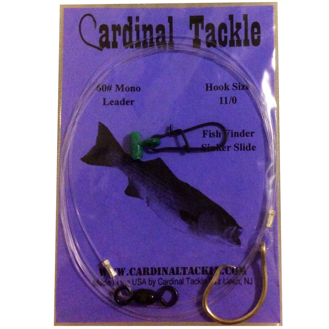 60# Monofilament Striper Chunking Rig 11/0 Circle Hook – Cardinal Tackle