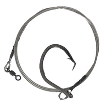 Load image into Gallery viewer, Short Shark Rig - 480# bright Cable 20/0 Circle Hook
