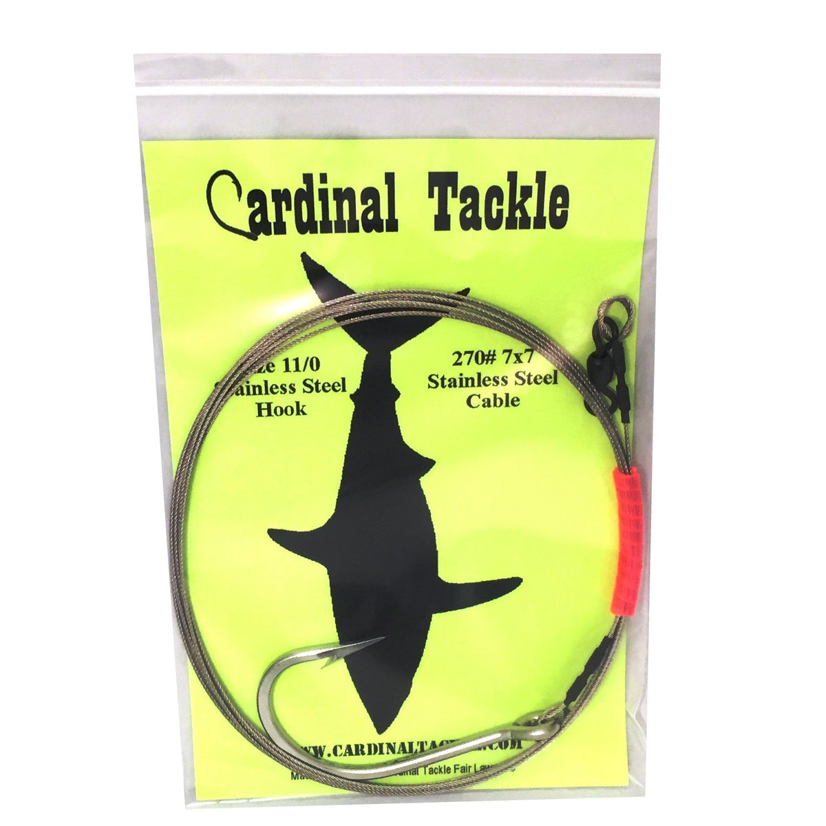 270# Bright Cable Shark Rig- 11/0 SS Hook – Cardinal Tackle