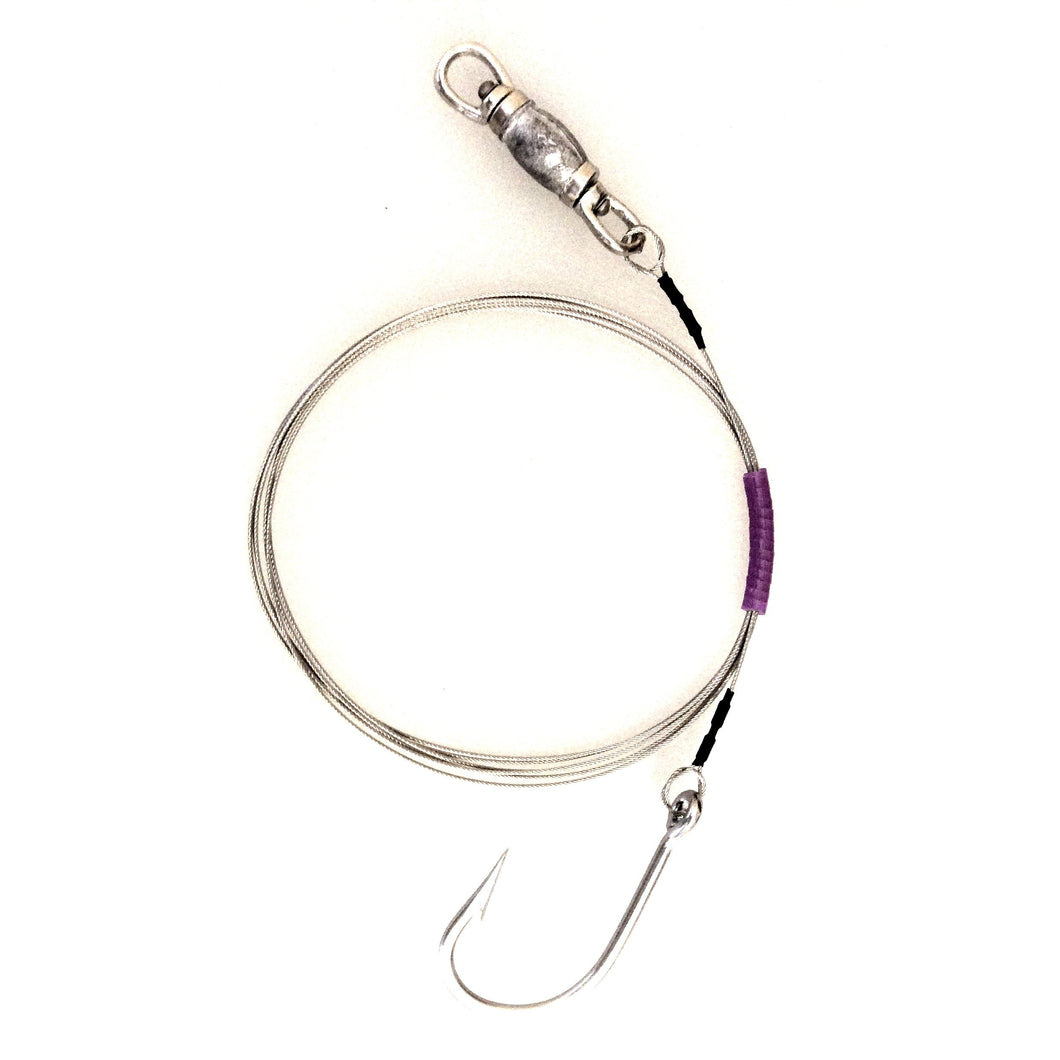 270# Bright Cable Weighted Shark Rig- 10/0 SS Hook