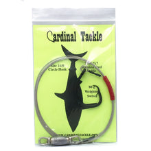 Load image into Gallery viewer, 270# Bright Cable Weighted Shark Rig- 16/0 Circle Hook
