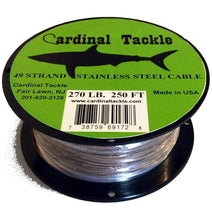 Load image into Gallery viewer, 270# Brown Stainless Steel Cable-250 ft Spool
