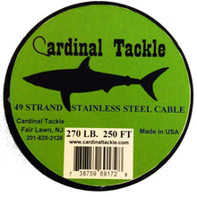 Load image into Gallery viewer, 270# Brown Stainless Steel Cable-250 ft Spool

