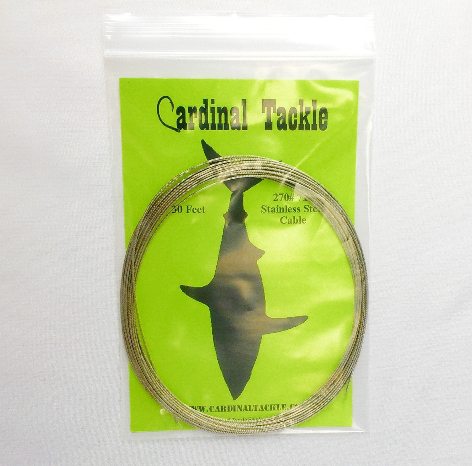 Cardinal 270 Cardinal Tackle Brand 270# Bright Stainless Steel Cable - 30 ft Coil