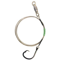 Load image into Gallery viewer, 480# Bright Cable Weighted Shark Rig- 18/0 Circle Hook
